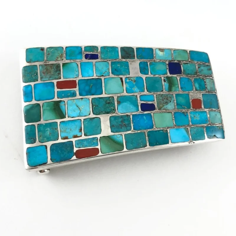 Turquoise & Coral MosaicBy Philander Begay