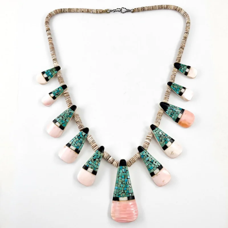 Vintage Inlaid Necklace