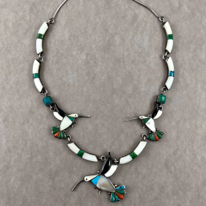 Vintage Hummingbird NecklaceBy Lena Esalio