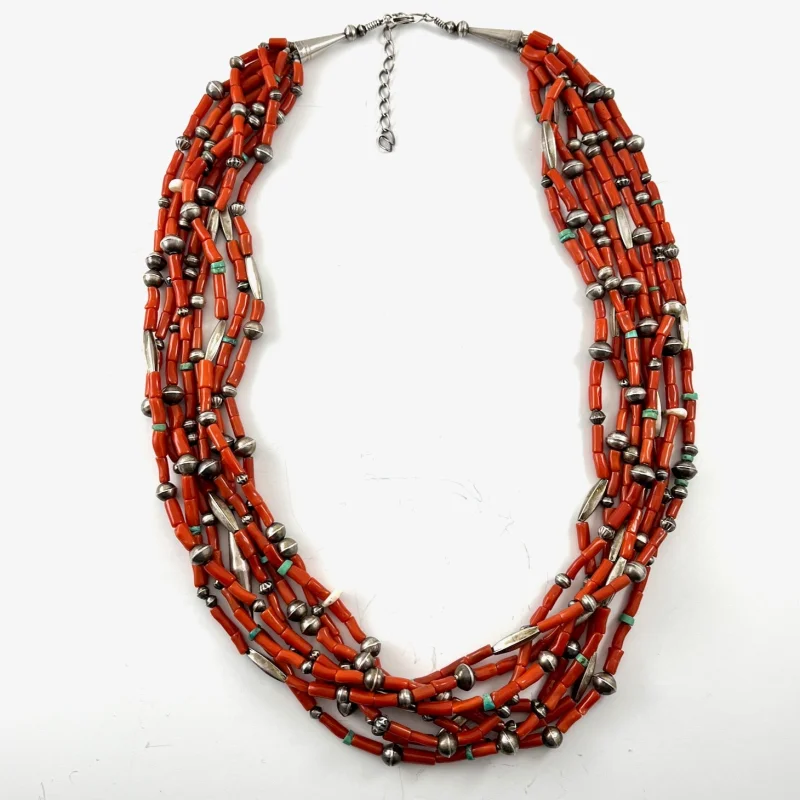 Eight Strand CoralBy Audie Yazzie